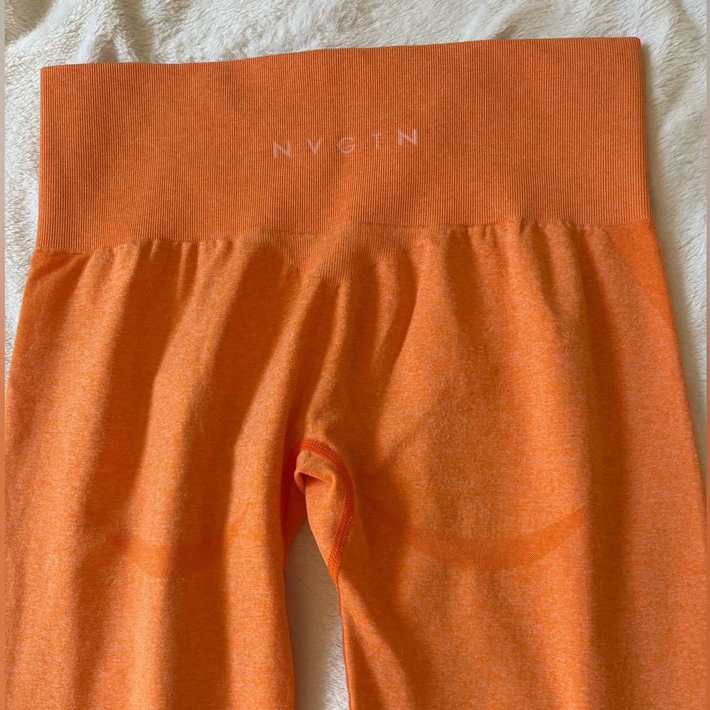NVGTN  RARE ‘Sunset Orange’ Contour Seamless Leggings~ Medium - Picture 6 of 9